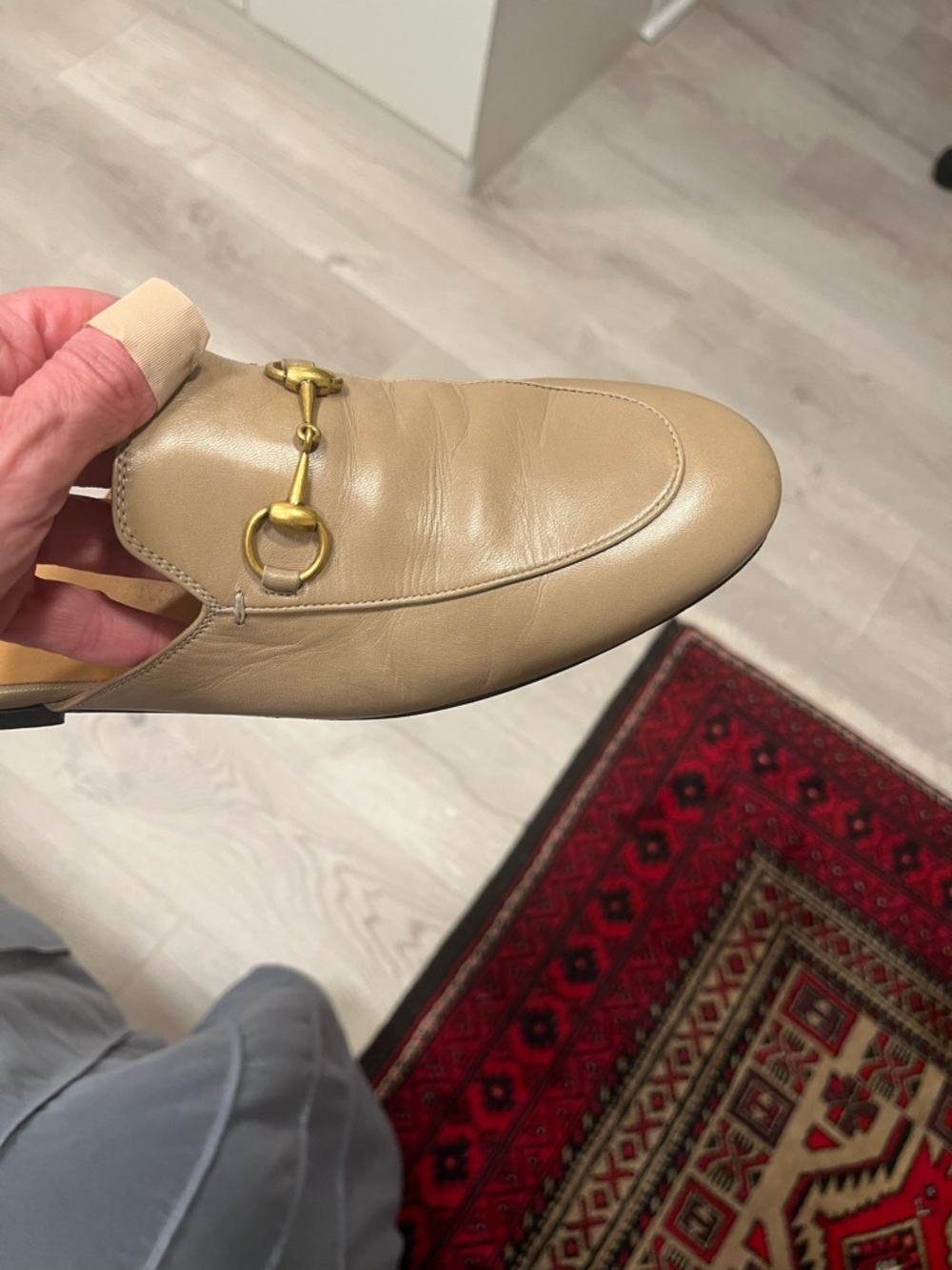 Gucci  women Leather Slip-On Horsebit slides - Picture 11 of 11